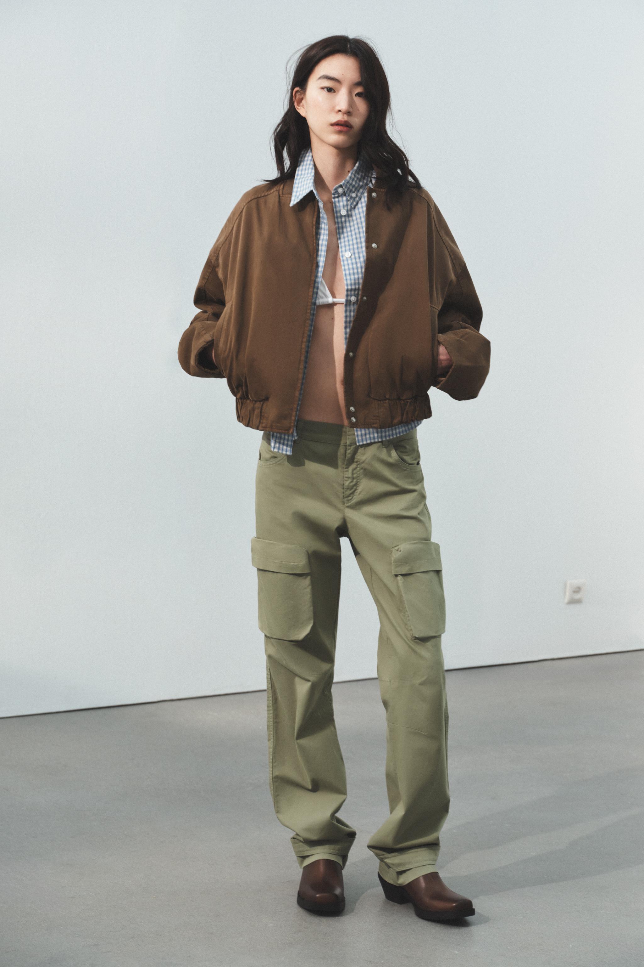 PADDED BOMBER JACKET - Brown | ZARA United States