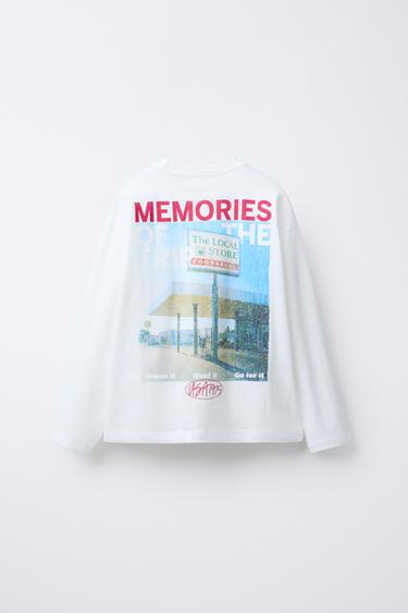 PETROL STATION PRINT T-SHIRT - White by Zara - Image 1