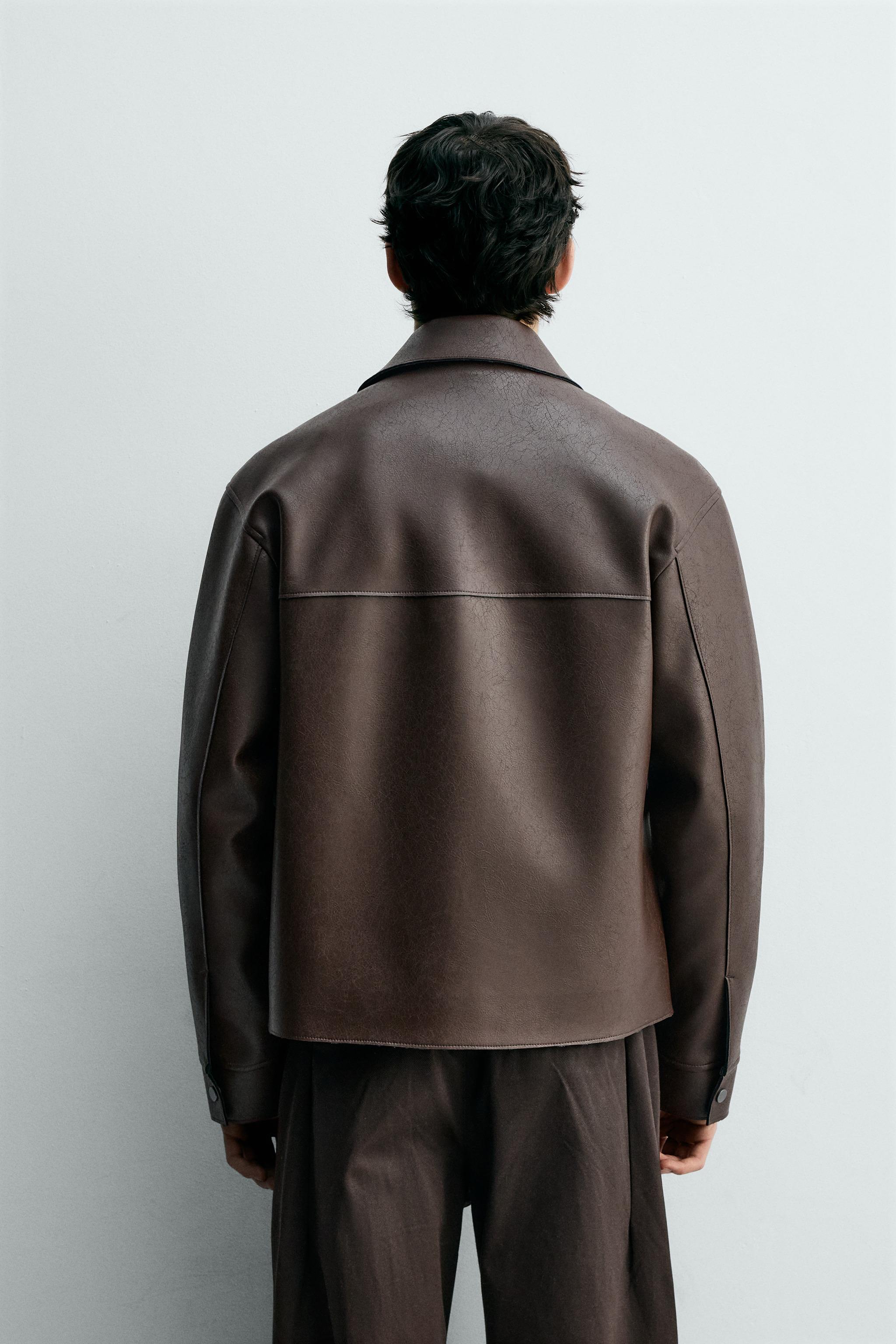 BLOUSON EN MATIÈRE SYNTHÈTIQUE