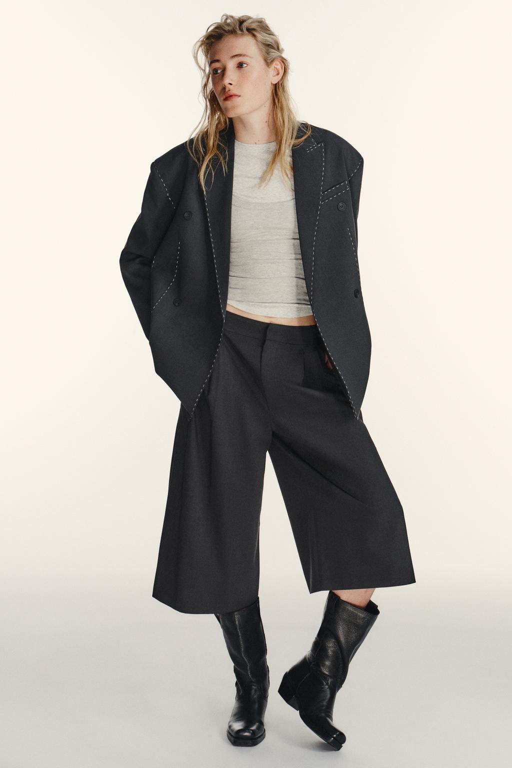 WIDE PLEATED SHORTS - image 2