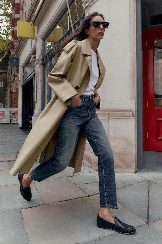 Mini Flare Jeans Jean Beige Femme Zara Women's Baggy Jeans ZARA