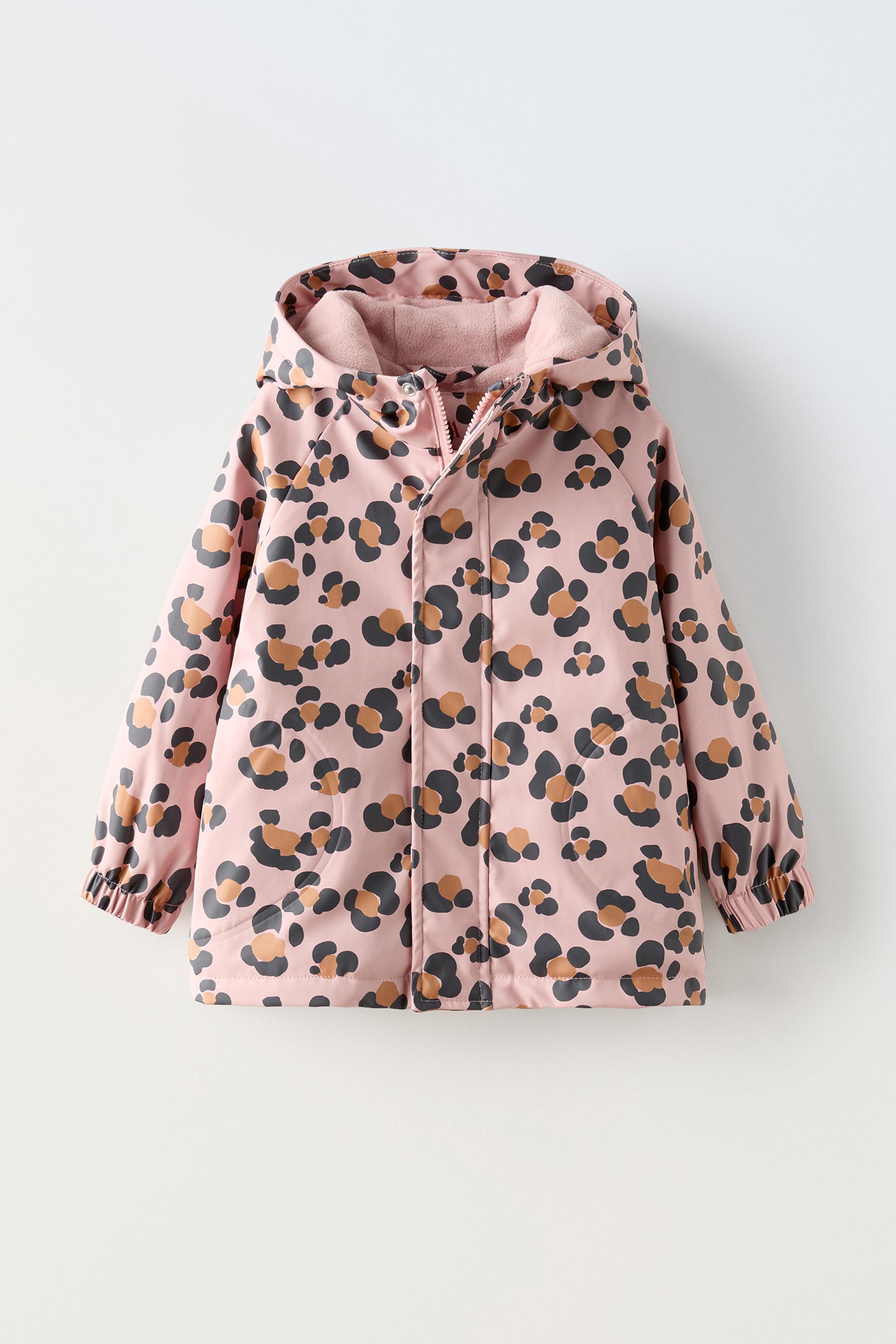 Animal print raincoat with hood best sale