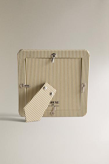 KIDS' SMALL STRIPED PHOTO FRAME - Green by Zara - Image 3