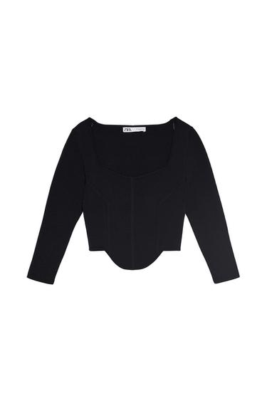 CROPPED KNIT SWEATER TRF