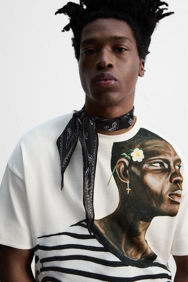 EMBROIDERED PRINT T-SHIRT © OTIS KWAME KYE QUAICOE - White by Zara - Image 4
