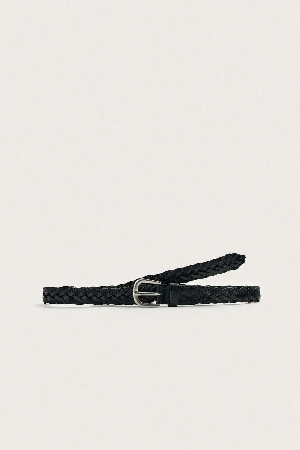 Aaron Levine X Zara Braided Leather Belt — Men's