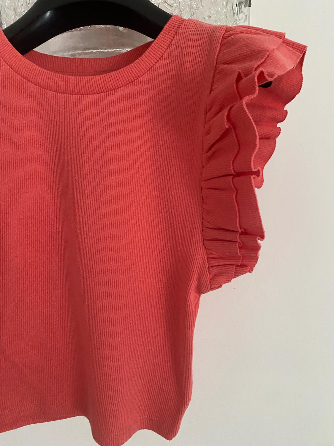 SLEEVELESS TOP WITH RUFFLES - Image 4