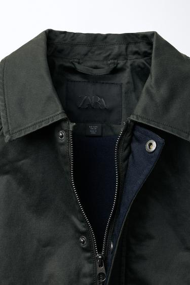 LABEL WAXED JACKET - Khaki by Zara - Image 6