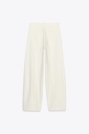 PANTALON BALLOON ZW COLLECTION - Blanc cassé de Zara - Image 4