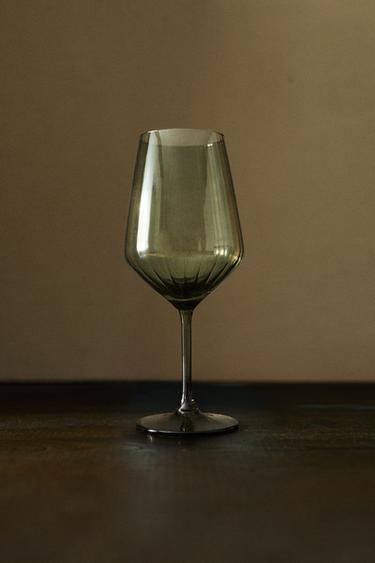 GLASS WITH LINES - Green by Zara - Image 5