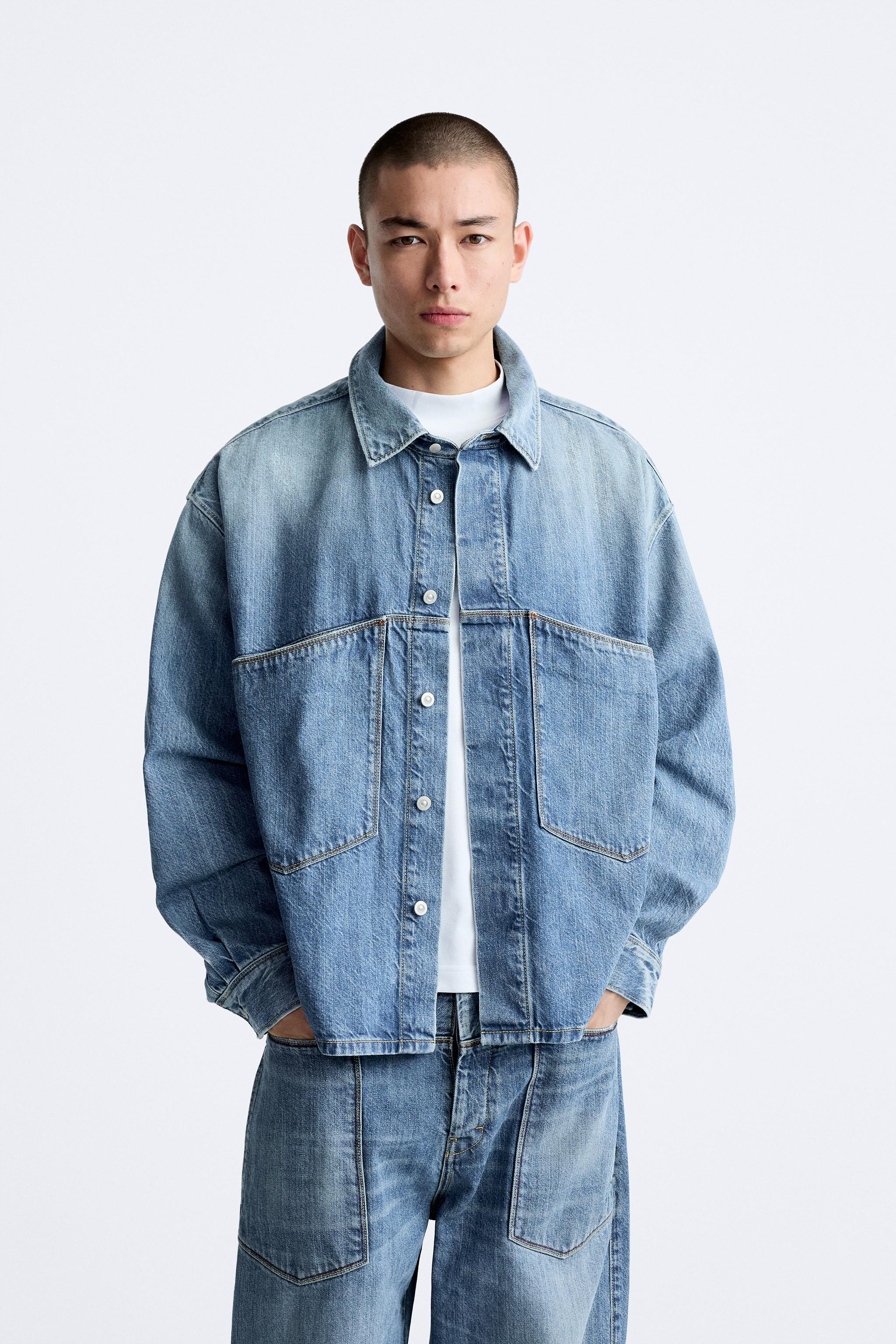 ポケット デニムシャツジャケット - ライトブルー | ZARA Japan / 日本