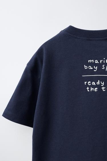 T-SHIRT À IMPRIMÉ CRABE - Bleu marine de Zara - Image 3