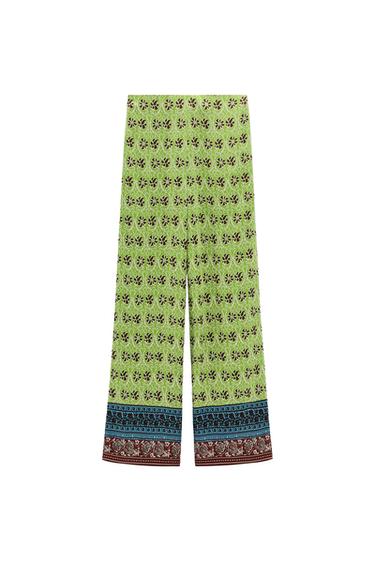 FULL-LENGTH PRINTED TROUSERS