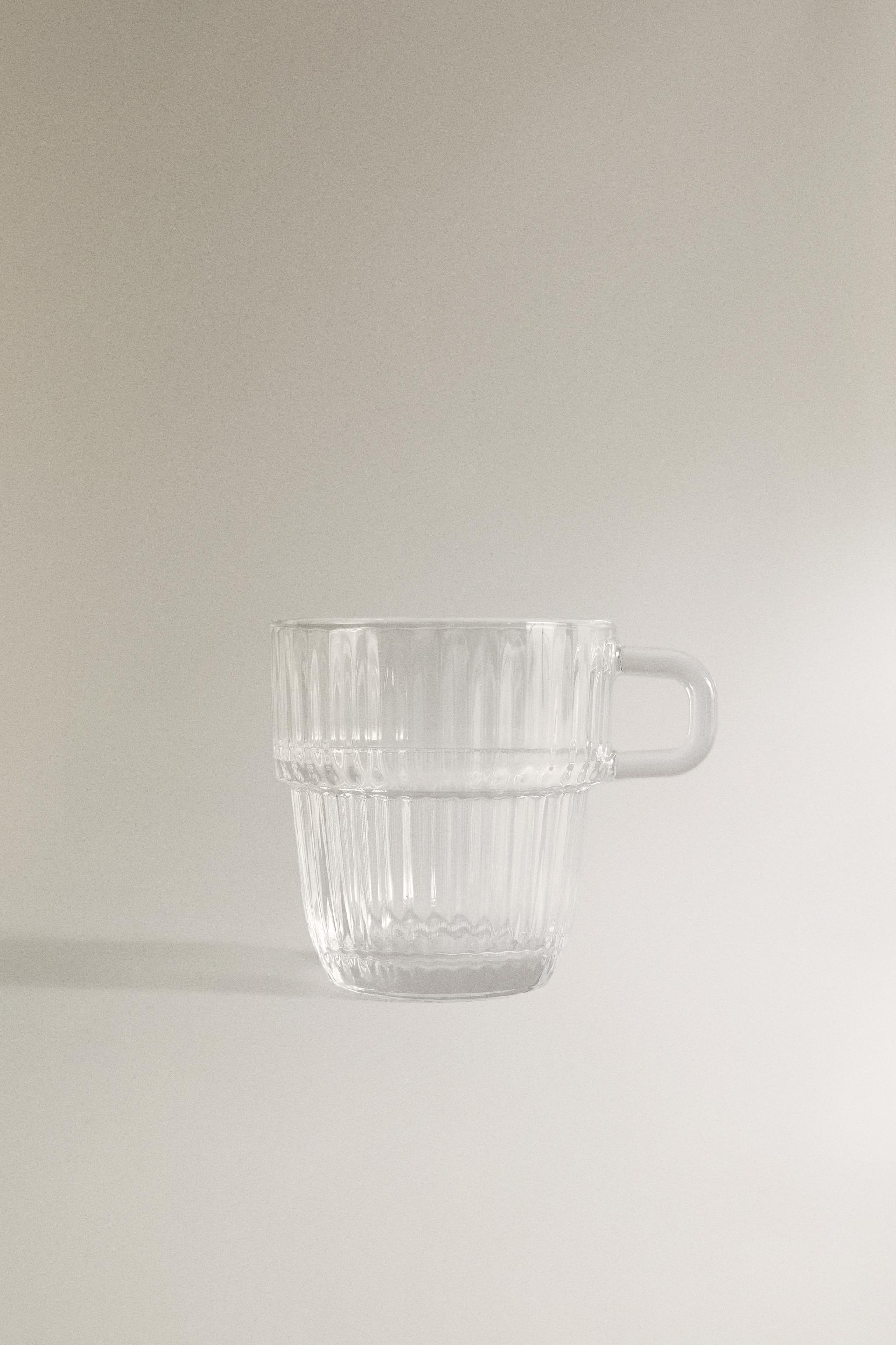 GLASS CUP WITH RAISED DESIGN - 990 | ZARA United States