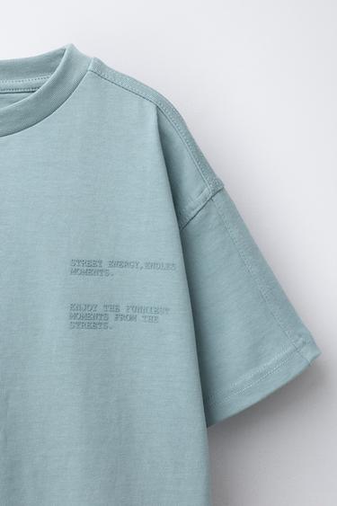ENSEMBLE DE JOGGING T-SHIRT ET SHORT HEAVY WEIGHT - Bleu clair de Zara - Image 5