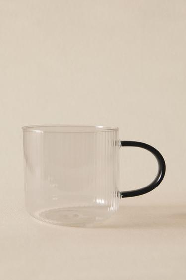 BOROSILICATE GLASS MUG - Grey by Zara