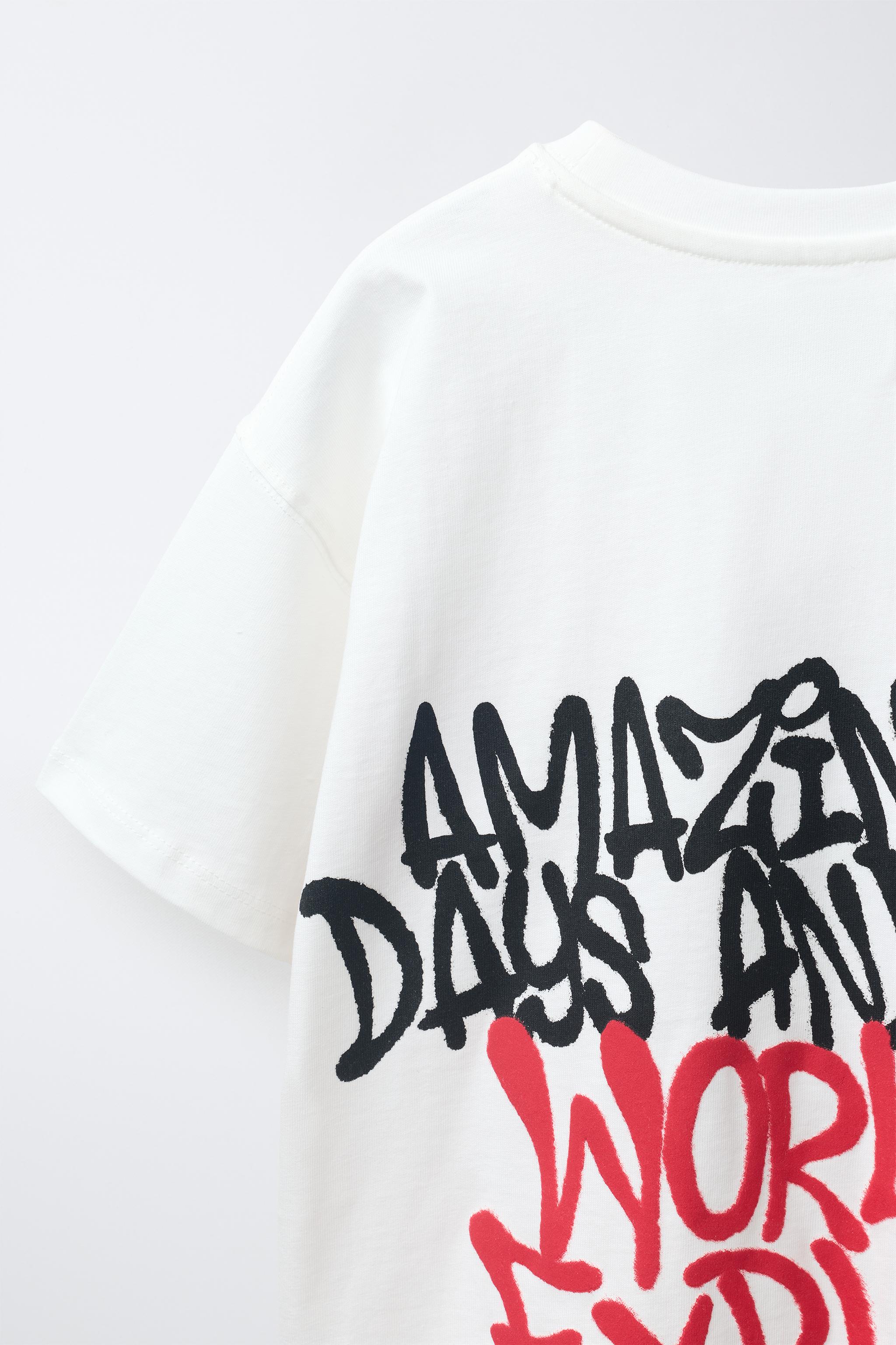 Детские футболки Zara URBAN PRINT T-SHIRT — фото 4