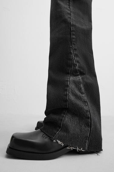 FLARE FIT JEANS - Charcoal by Zara