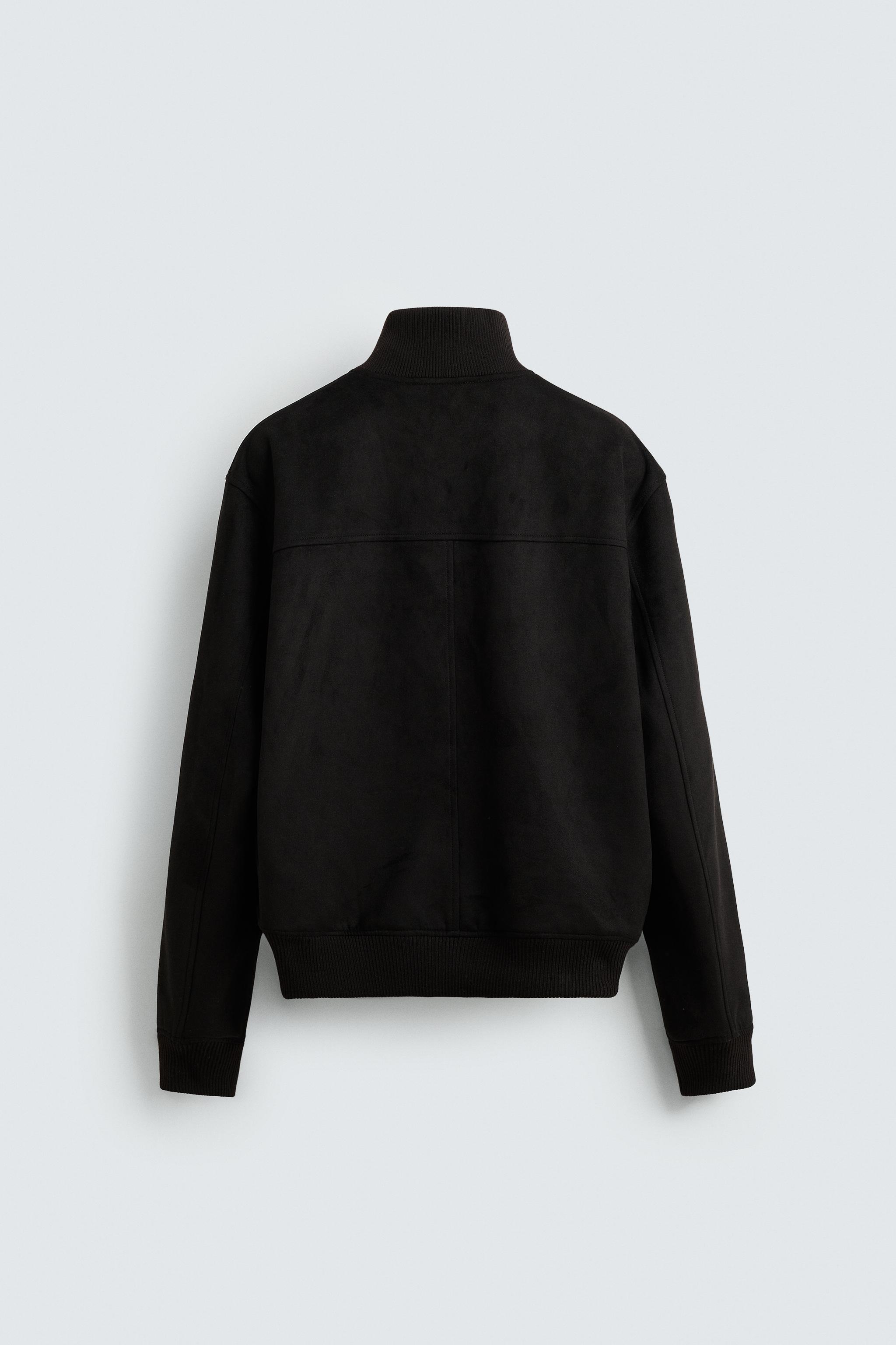 FAUX SUEDE JACKET REGULAR FIT