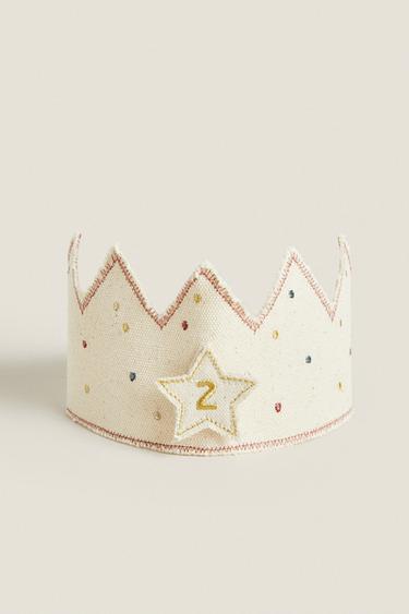 CHILDREN'S BIRTHDAY CROWN - Light beige by Zara - Image 0