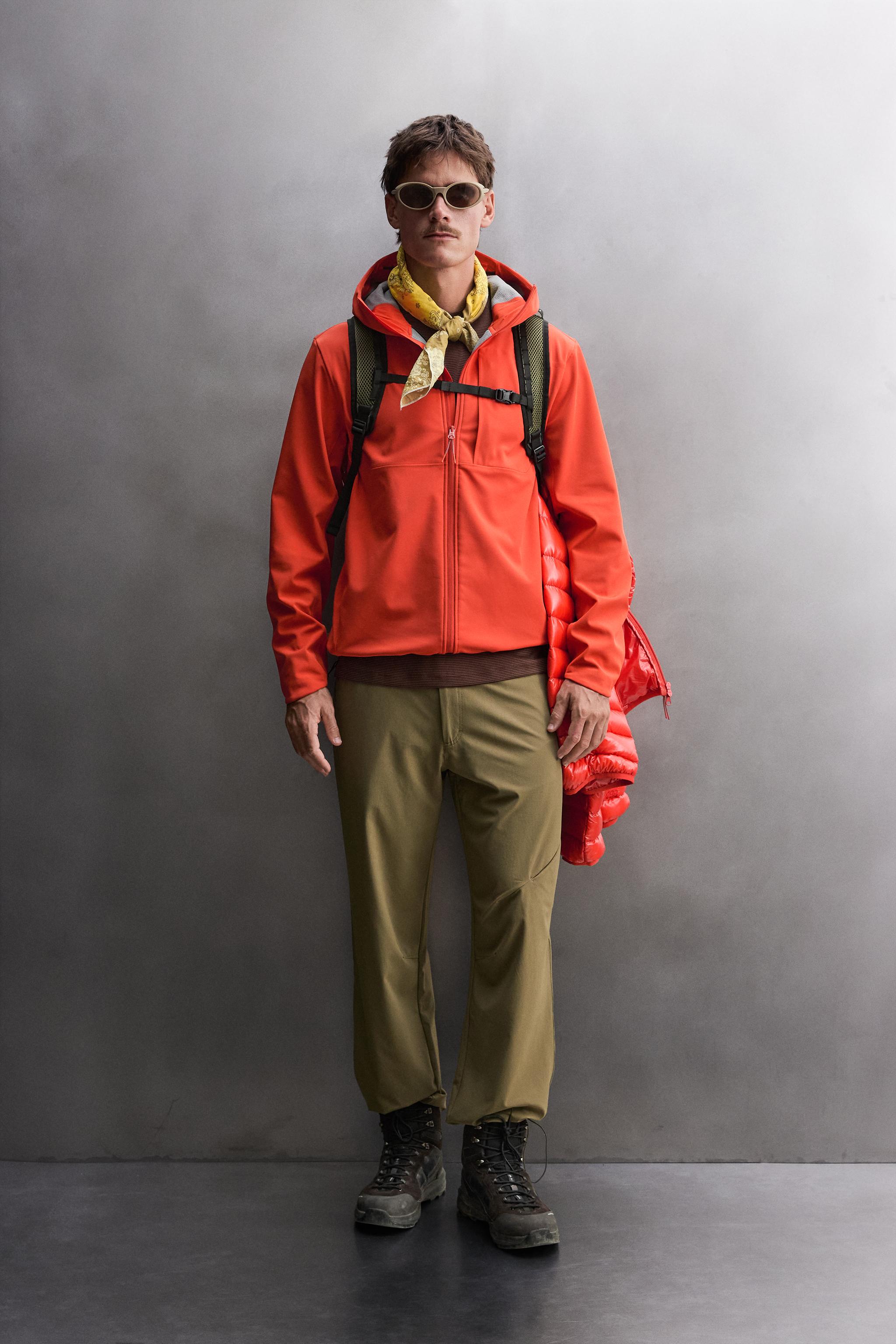 WATER-REPELLENT COMBINED TECHNICAL JACKET - White / Red | ZARA