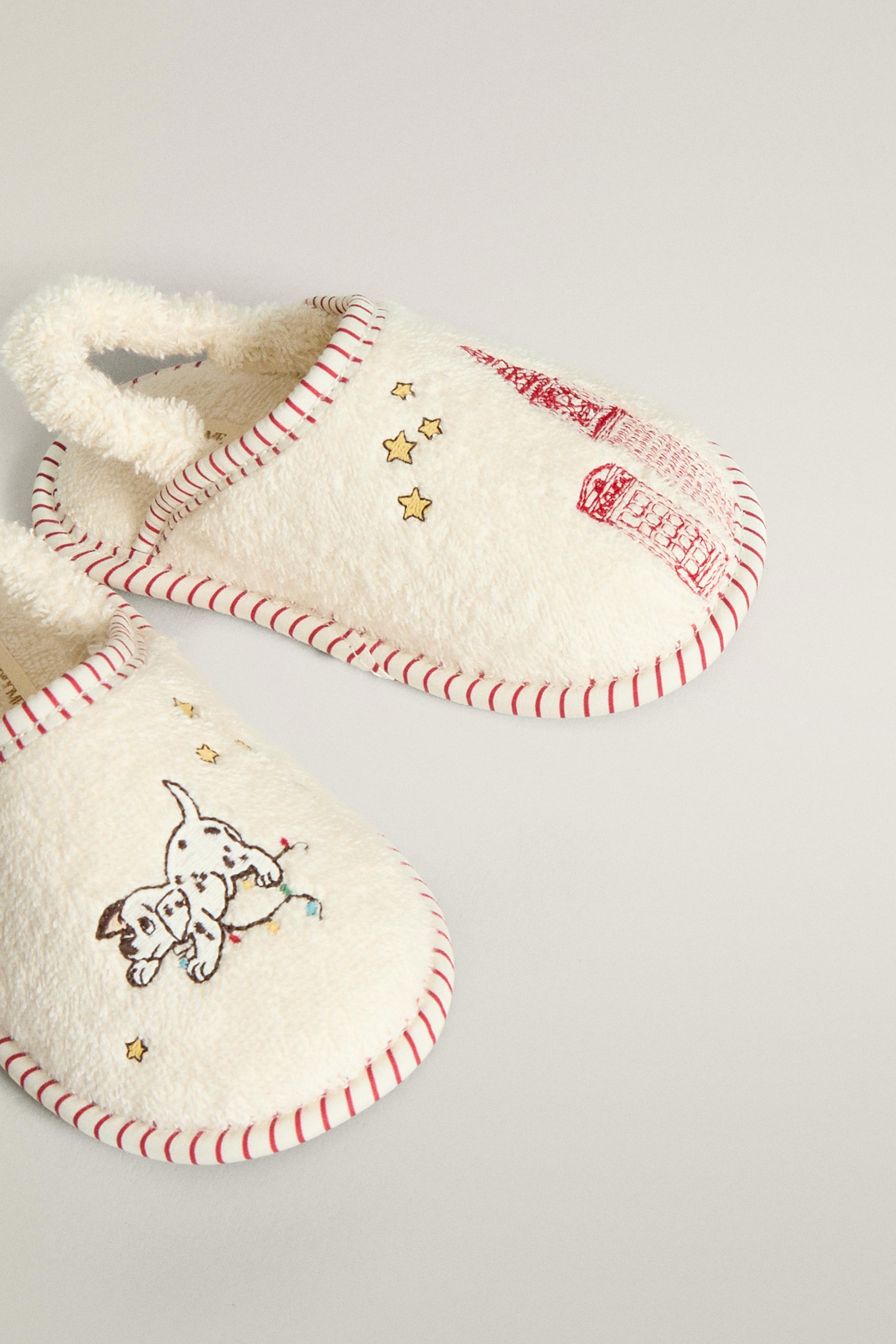 101 DALMATIANS ©DISNEY CHRISTMAS TOWEL BATHROOM SLIPPERS