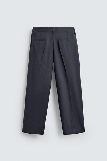 PANTALON À PLIS DE COSTUME - Gris anthracite de Zara - Image 7