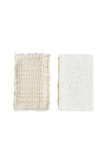 SPONGE SCOURER (PACK OF 2) - Light beige by Zara