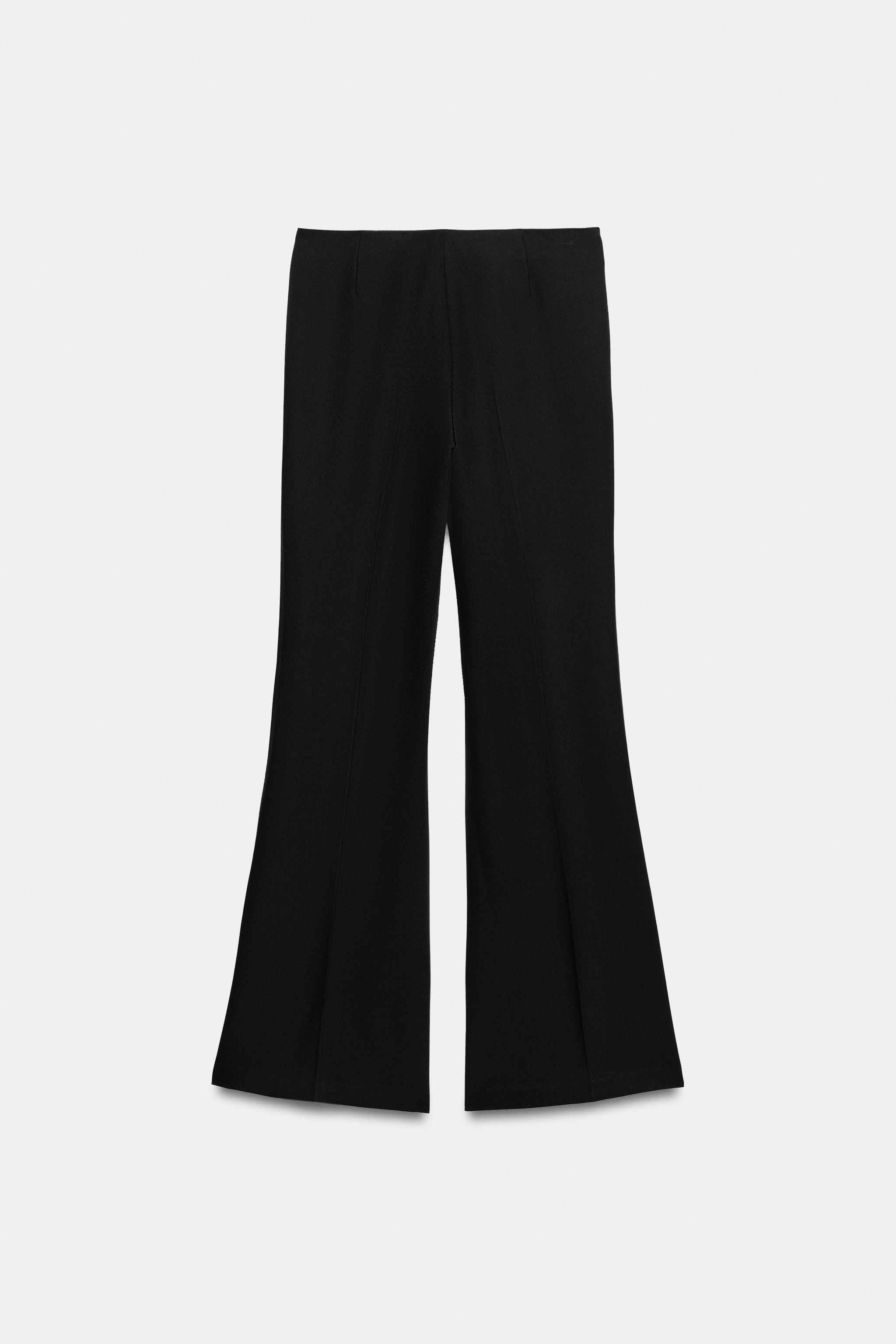 LOW-RISE FLARE PANTS