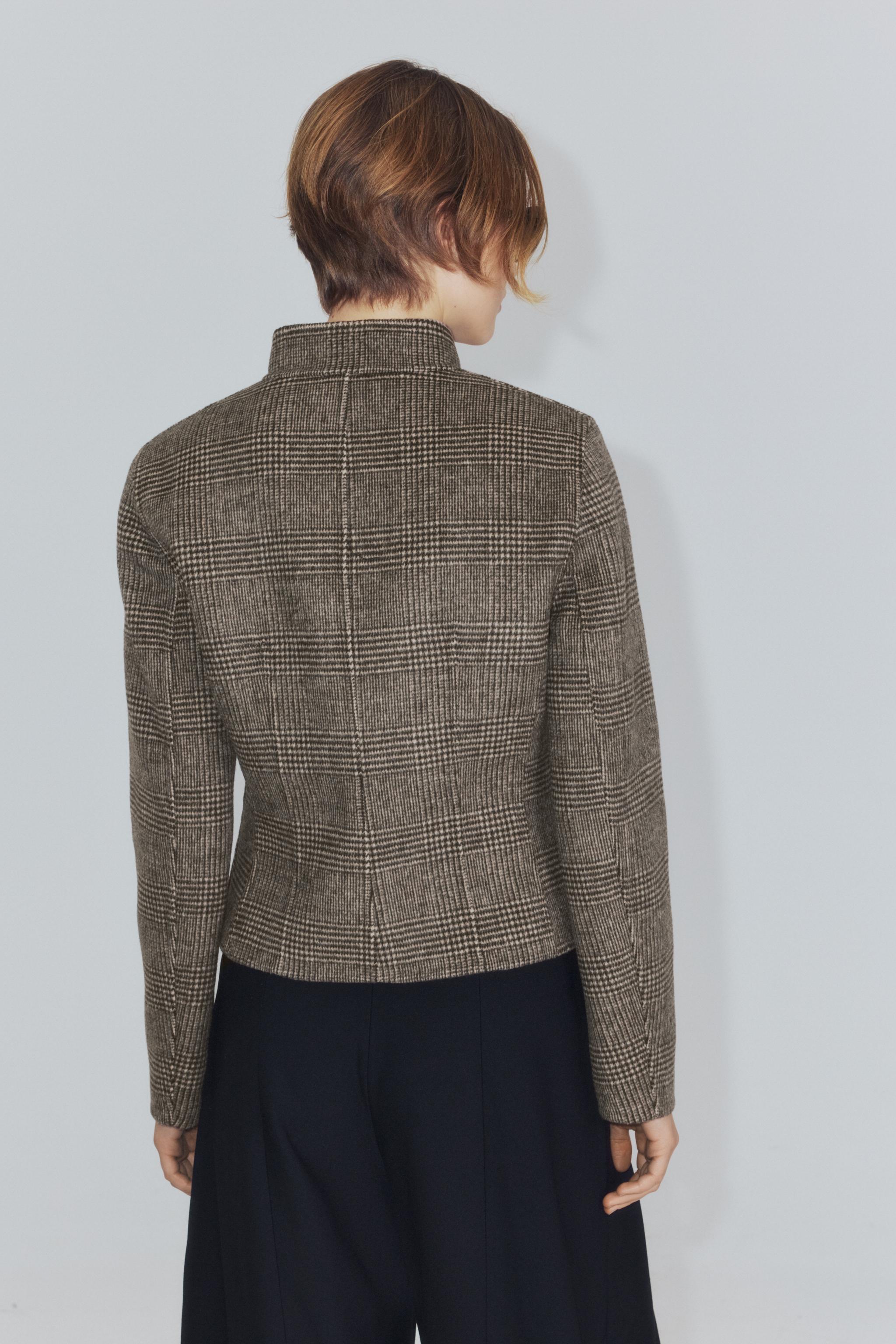 ZW COLLECTION WOOL CROPPED JACKET