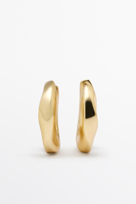 Mini hoop earrings from Zara - $60