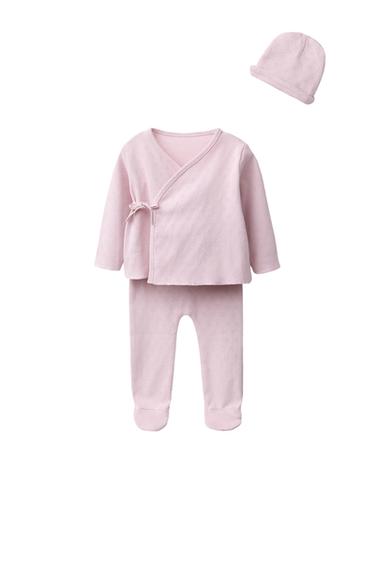 НАБОР ДЛЯ НОВОРОЖДЕННОГО С СУМКОЙ — РОЗОВЫЙ от Zara