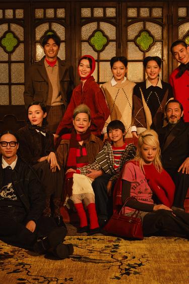 Zara 附扣環都市手提包 - 紅色