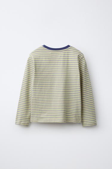 LONG SLEEVE STRIPED T-SHIRT — striped 2