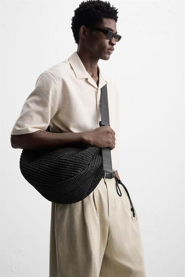 BRAIDED SHOULDER BAG - Black by Zara - Image 1