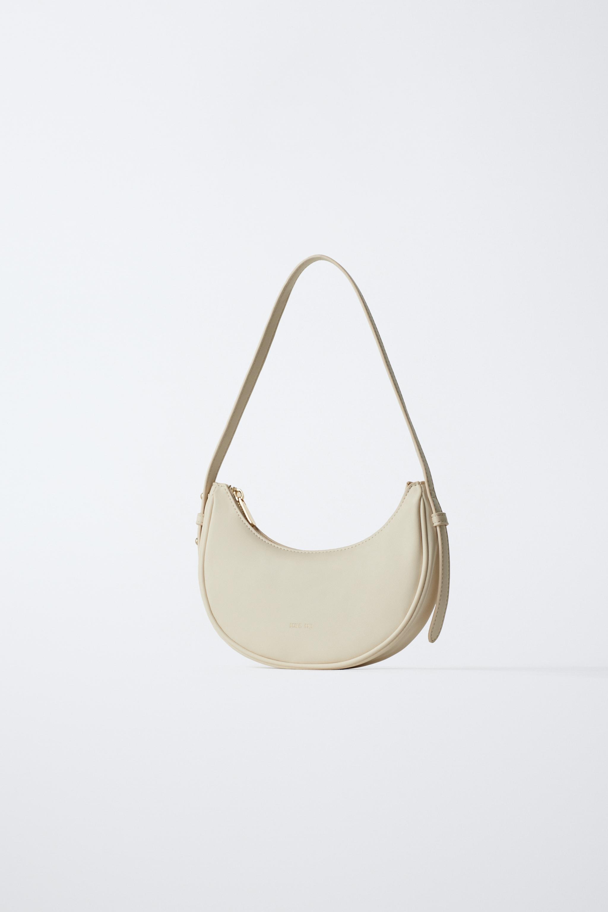 国内発送★ZARA★オーバル*ショルダーバッグ エクリュ 国内発送☆ZARA☆オーバル*ショルダーバッグ エクリュ