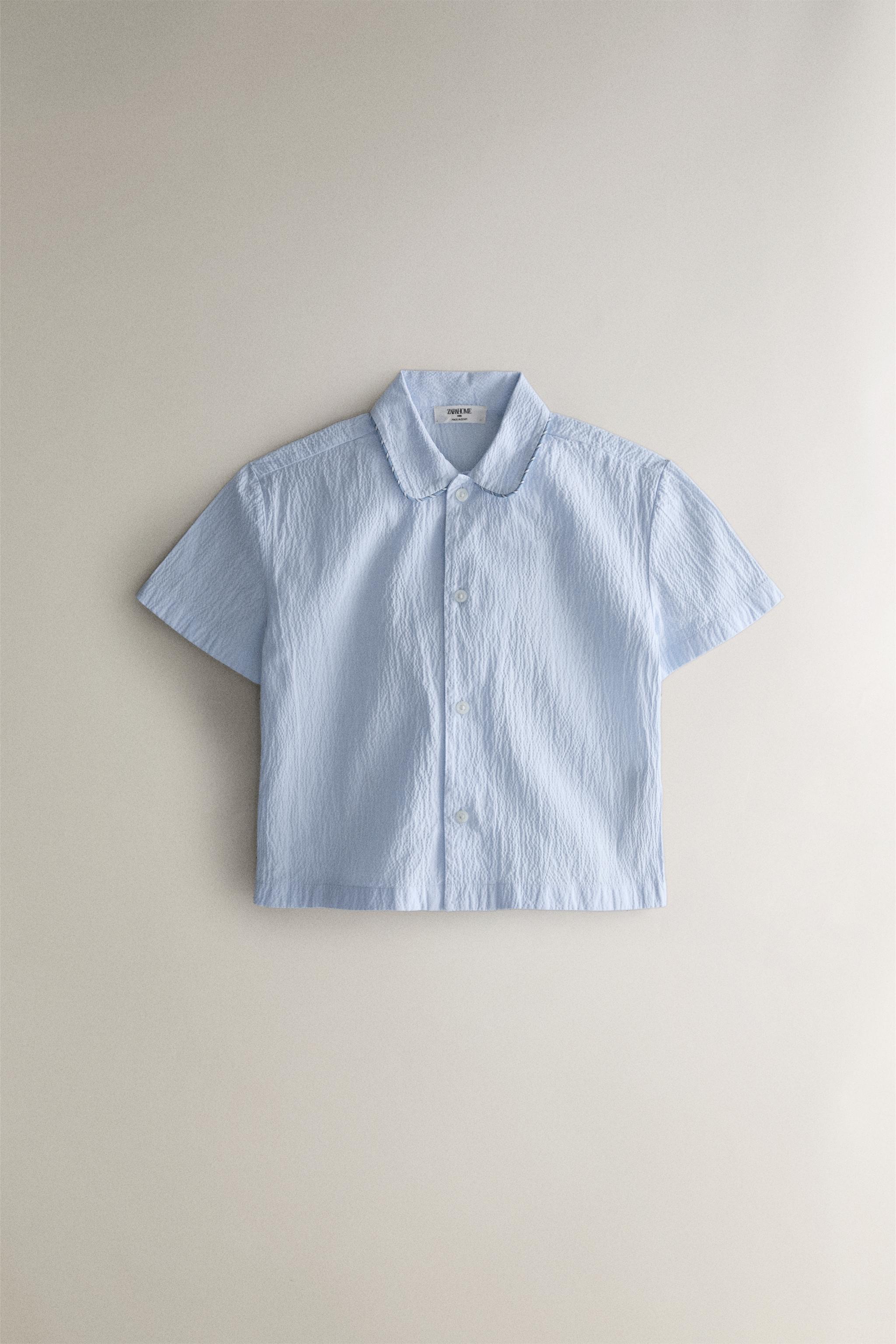 CHILDREN'S SHORT PYJAMAS — Light blue