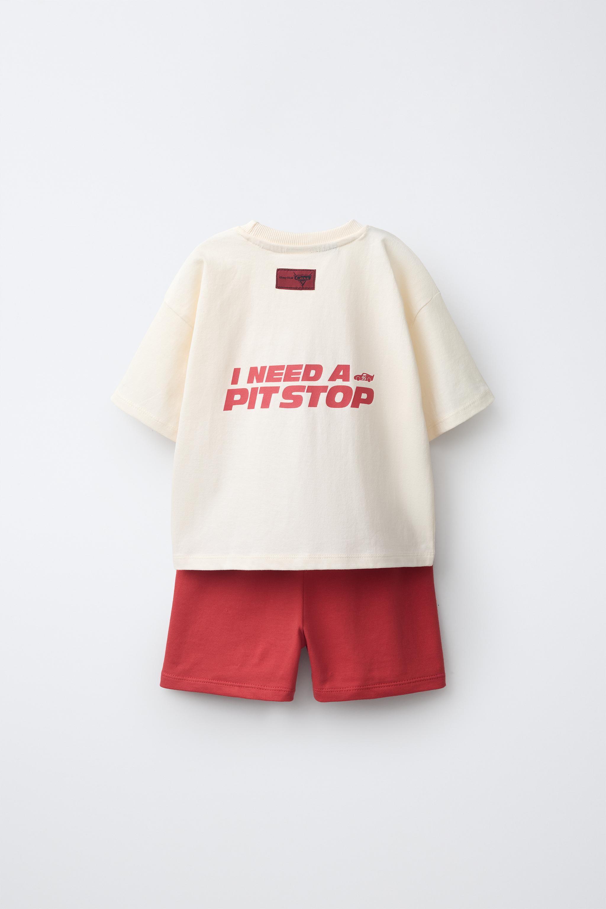CARS LIGHTNING MCQUEEN T-SHIRT AND BERMUDA SHORTS SET © DISNEY/PIXAR