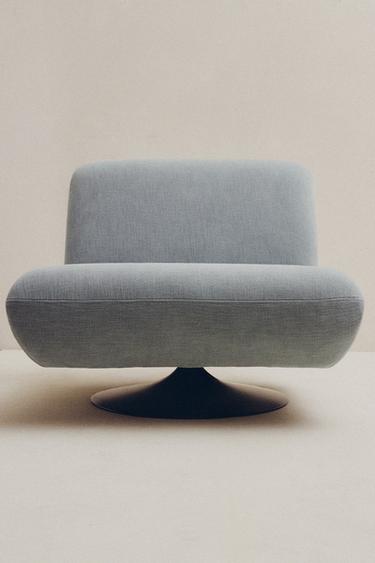 DREHBARER BAUMWOLLSESSEL - Blau von Zara