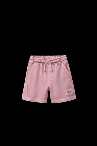 JERSEYSHORTS MIT ETIKETTDETAIL - Rosa von Zara - Bild 0