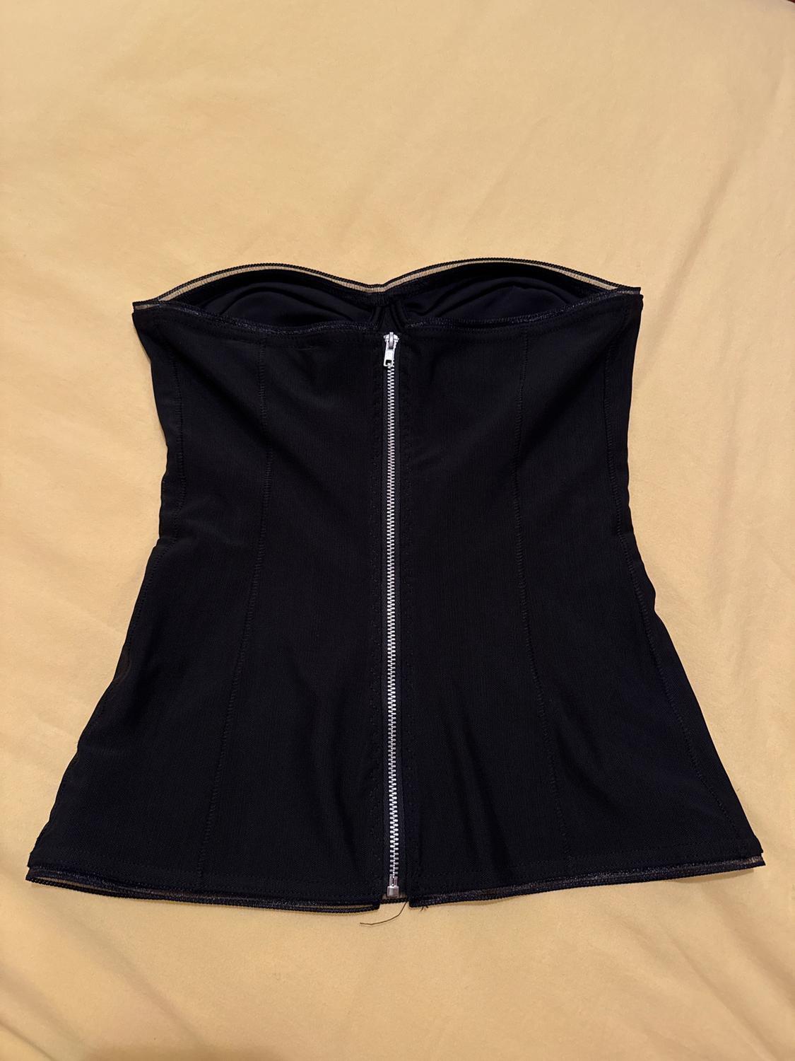 POLYAMIDE TULLE CONTOUR BANDEAU TOP - Image 2