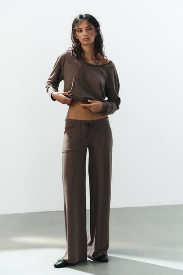 SOFT POCKET PANTS — Brown 2