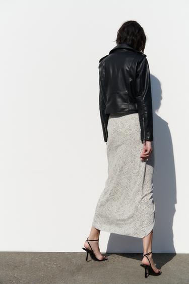 BLOUSON DE MOTARD EN CUIR SYNTHÉTIQUE - Noir de Zara - Image 2