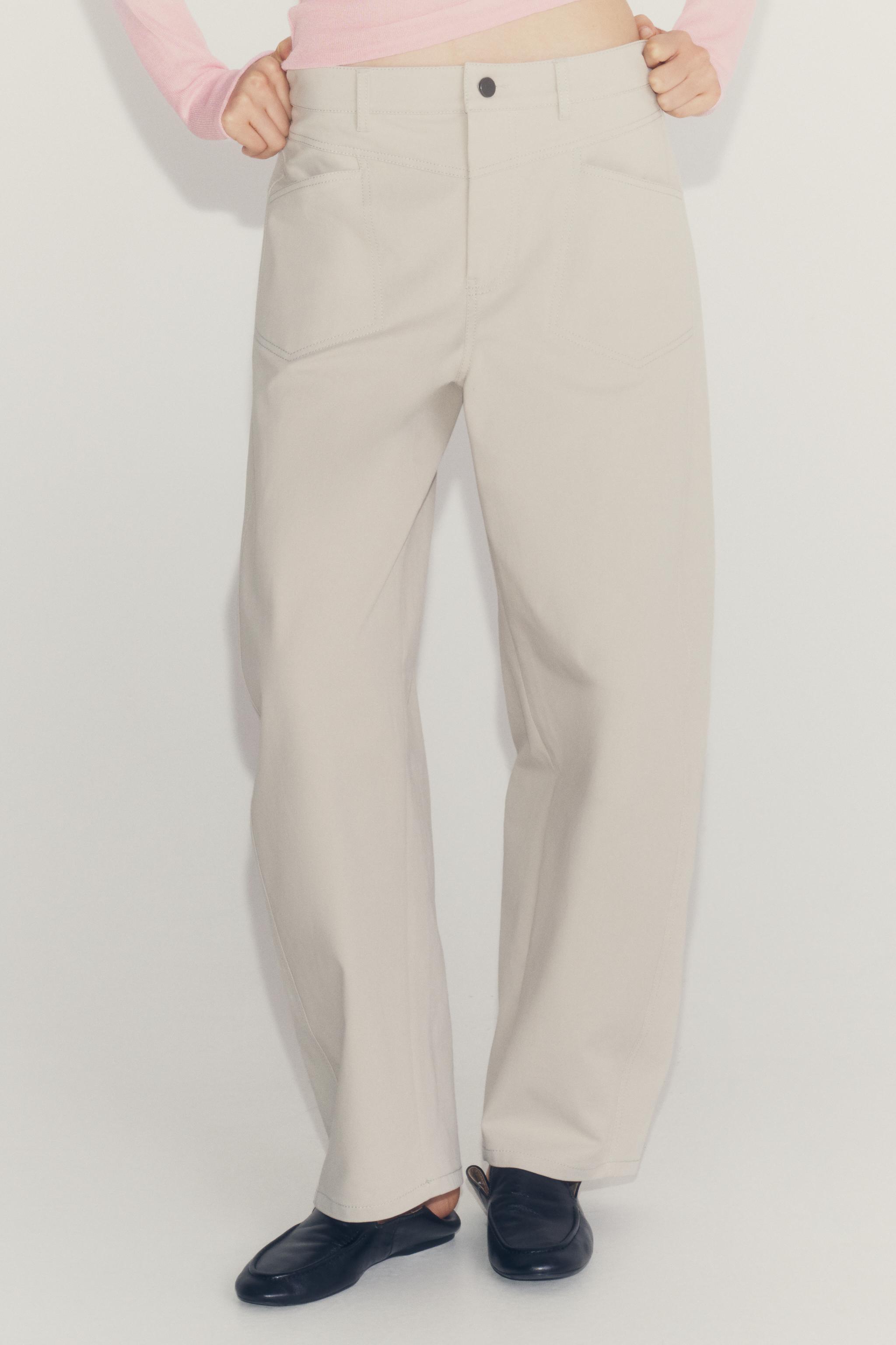 Женские брюки Zara ZW COLLECTION WIDE-LEG PANTS — фото 2