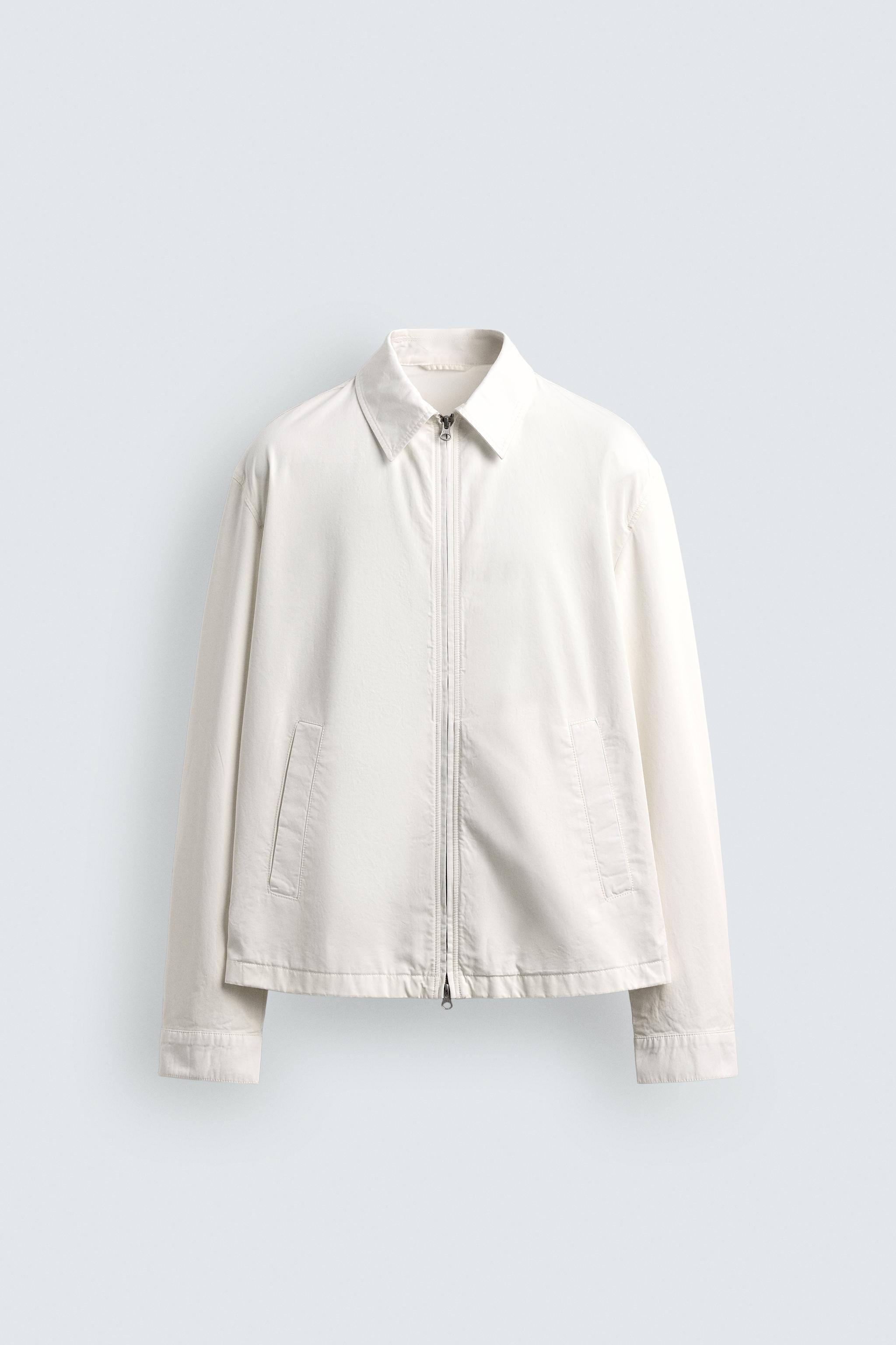REGULAR FIT ZIP-UP OVERSHIRT