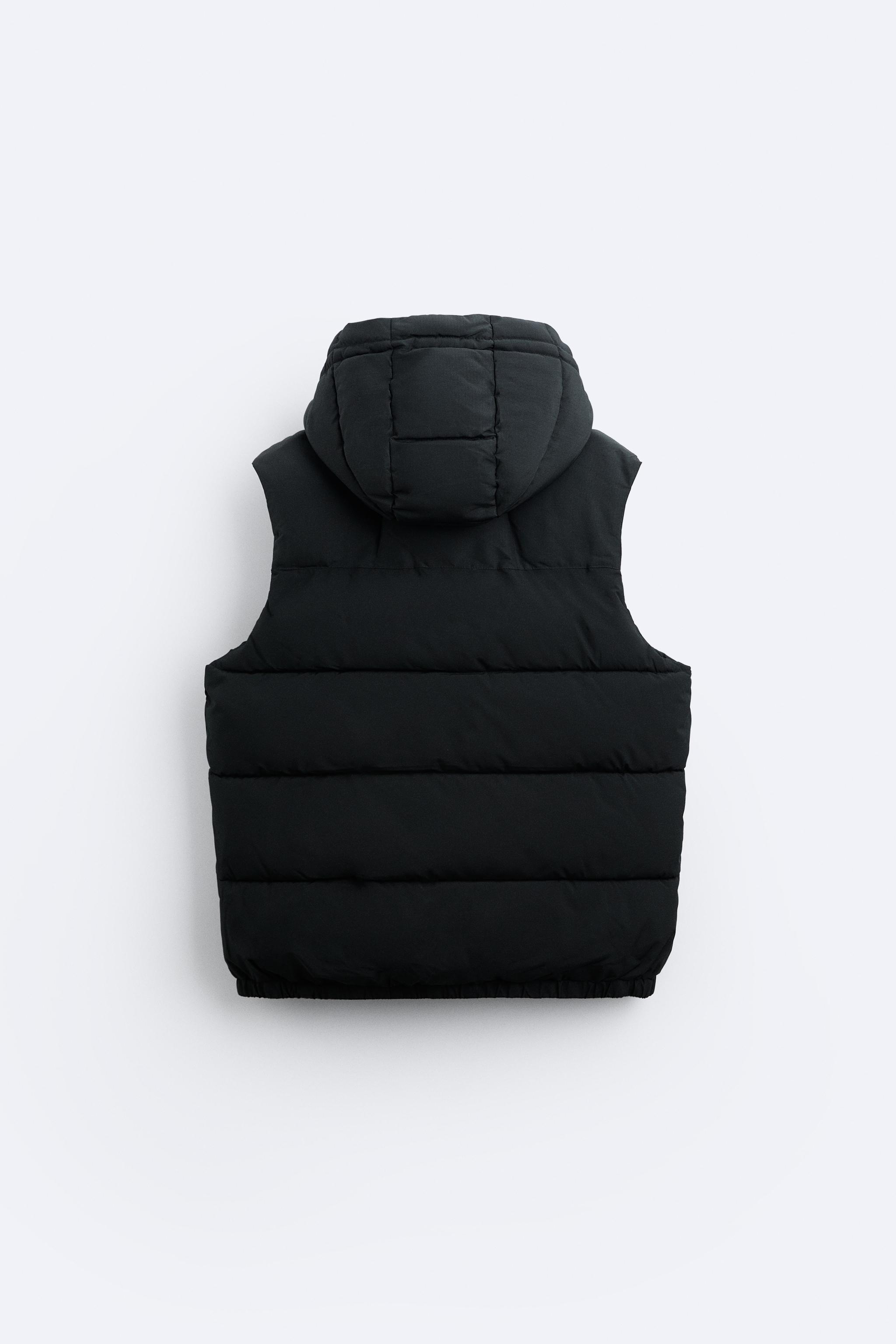 Boys hooded clearance puffer vest