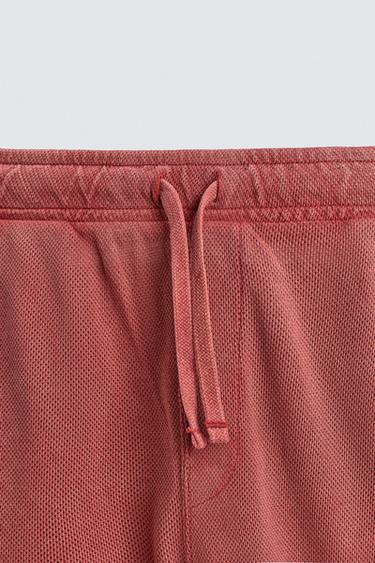 BERMUDA STRUCTURÉ OUVERTURE VARSITY - Rouge de Zara - Image 8