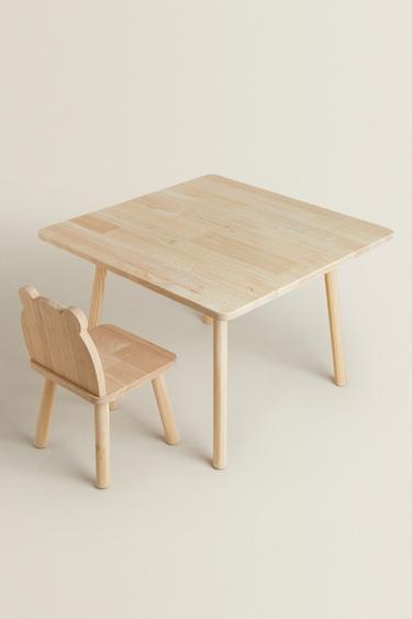 BEAR WOODEN TABLE - Light beige by Zara - Image 5