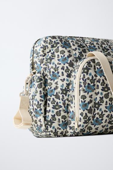 SAC MATERNITÉ À FLEURS - Bleu de Zara - Image 2