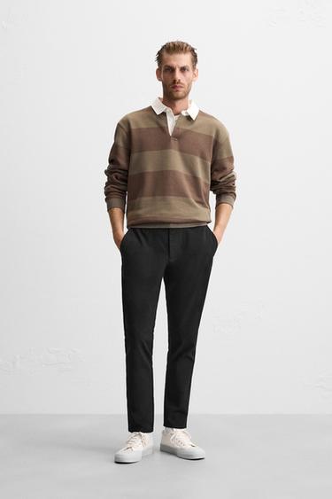 CALÇA SLIM FIT CONFORT - Preto da Zara - Imagem 0
